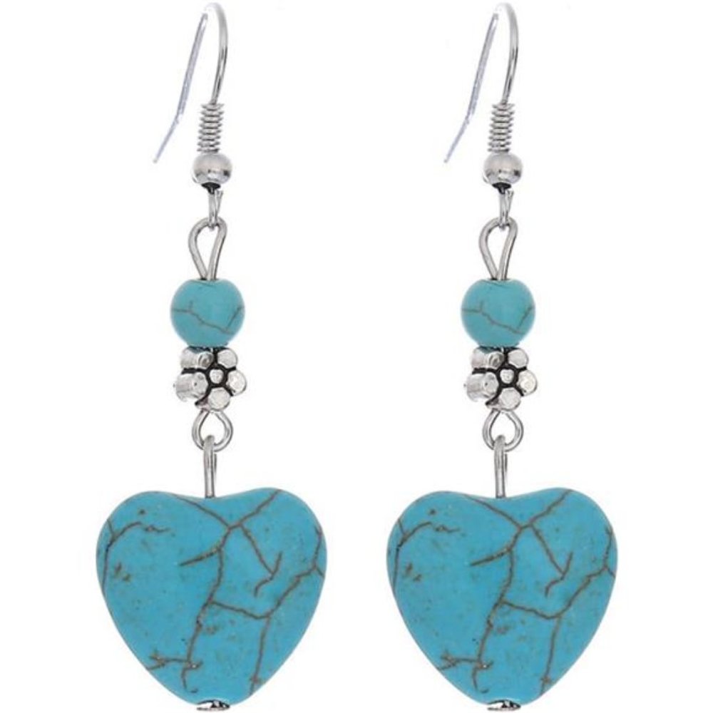 Turquoise Earrings for Women Boho Earrings Native Indian Dangle Drop Earrings